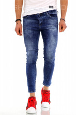 Blugi barbati bleumarin slim fit - LICHIDARE DE STOC - 9765 F5 foto