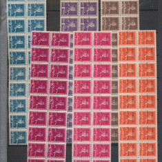 1944 ROMANIA Ardealul de Nord Tg Mures seria postala 6 timbre colite de 20 MNH