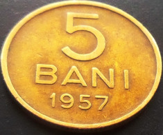 Moneda istorica 5 BANI - ROMANIA, anul 1957 *cod 2704 --- F. FRUMOASA! foto