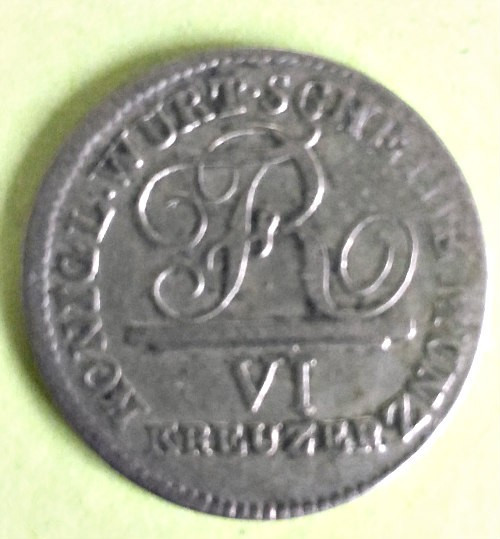 GERMANIA 6 VI KREUZER 1808 WURTEMBURG STARE FOARTE FOARTE BUNA