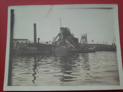 Draga in portul Sulina 1927 foto