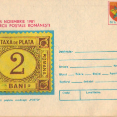 IP 9893 INTREG POSTAL: 15 NOIEMBRIE 1981 ZIUA MARCII POSTALE ROMANESTI