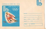 IP 9855 INTREG POSTAL: OLIMPIADA DE IARNA 1980, LAKE PLACID - SUA. SCHI