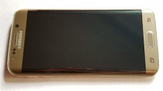 Telefon Samsung S6 EDGE 32 GB cu folie de sticla si husa de silicon foto