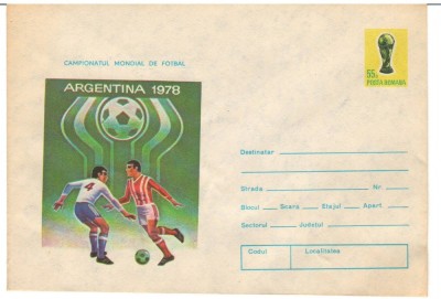 IP 9862 INTREG POSTAL: CAMPIONATUL MONDIAL DE FOTBAL, ARGENTINA 1978 foto