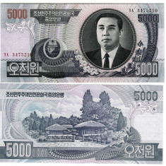 !!! COREEA NORD - 5.000 WON 2006 - P 46 b - UNC