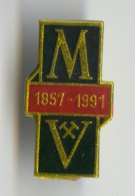 Insigna MINERIT - 1857-1991 Mina VULCAN foto