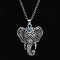 Pandantiv amuleta norocoasa cap de elefant vintage gothic boem transport gratuit