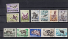 ROMANIA 1956 LP 404 a VANATOAREA SERIE NEDANTELATA MNH foto