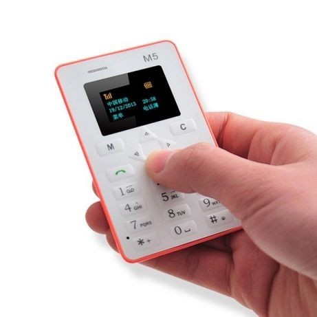 Mini Telefon Mobil M5 Card Phone Ultraslim cu Bluetooth | arhiva Okazii.ro