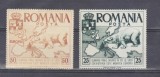 Romania 1958 EXIL serie dantelata EROARE CULOARE