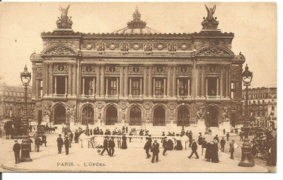 (A) carte postala(ilustrata)-FRANTA-Paris- Opera foto