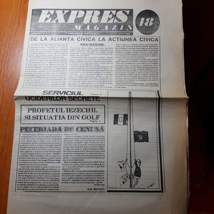 expres magazin 23-29 noiembrie 1990-art. despre romanii din basarabia