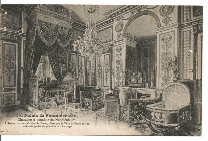 (A) carte postala(ilustrata)-FRANTA-Palatul Fontainebleau 1926