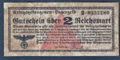 Germania 2 Reichsmark prisoner of war camp money s0233280 foto