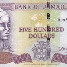 Bancnota Jamaica 500 Dolari 2008 - P85f UNC