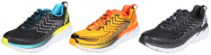Hoka Clifton 4 pantofi alergare barbati gri-portocaliu UK 9 foto