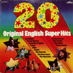 20 Original English Super Hits (1975, Intercord) disc vinil LP compilatie pop foto