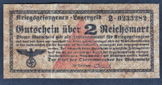 Germania 2 Reichsmark prisoner of war camp money s0233282 foto