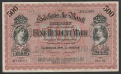 Germania 500 Mark Marci Sachsische Bank zu Dresden s122099 1911 foto