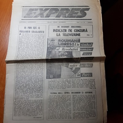 ziarul expres noiembrie 1990-articol cu simbolul revolutiei romane-florin vieru foto