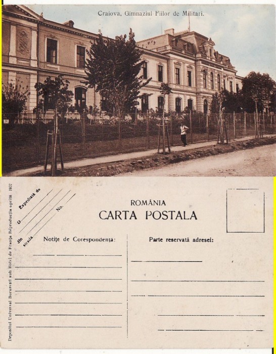 Craiova-Gimnaziul fiilor de militari-rara