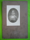 HOPCT 49 P PORTRET FOTOGRAFIE VECHE CARTON-CABINET TARGOVISTE 1913-D=260 /175 MM