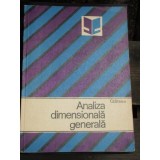 Ctin I. Staicu - Analiza dimensională generală