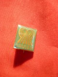 Insigna GRUNLEN , metal si email , h= 1,5 cm