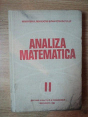 ANALIZA MATEMATICA,VOL.2 EDITIA A III-A ,BUC.1980 foto