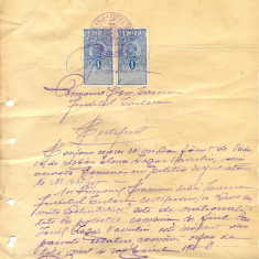 Z340 DOCUMENT VECHI-CERTIFICAT COMUNA ISACCEA JUD. TULCEA -VADUVA DE RAZBOI-1925