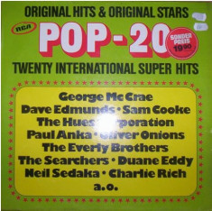 POP 20 International Super Hits 1975 disc vinil LP compilatie pop, rock, disco foto