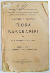 MATERIALE PENTRU FLORA BASARABIEI de TR. SAVULESCU, T. RAYSS 1924 foto