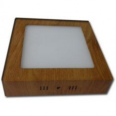 Spot LED 6W Patrat Aplicat Teak foto