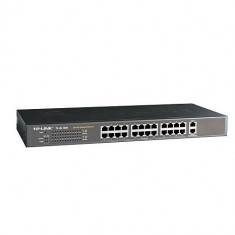 Switch 24 Port-uri 10/100. + 2 port-uri 10/100/1000 Gigabit foto