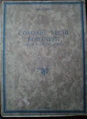 COVOARE VECHI ROMANESTI (VIEUX TAPIS ROUMAINS) de GEORGE OLSZEWSKI, BUC 1926 foto