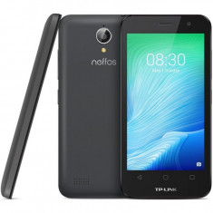 Smartphone TP-Link Neffos Y50 Dual Sim 4.5 Inch , Quad Core , 1 GB RAM , 8 GB , 4G , Android Marshmallow , Gri inchis foto