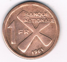 Moneda 1 franc 1961 - Katanga foto