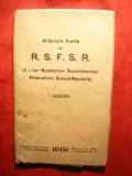 Harta mare RSFSR (Rusia), 1/6 000 000, 1922 Autor Artaria ,Viena