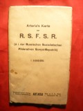 Harta mare RSFSR (Rusia), 1/6 000 000, 1922 Autor Artaria ,Viena