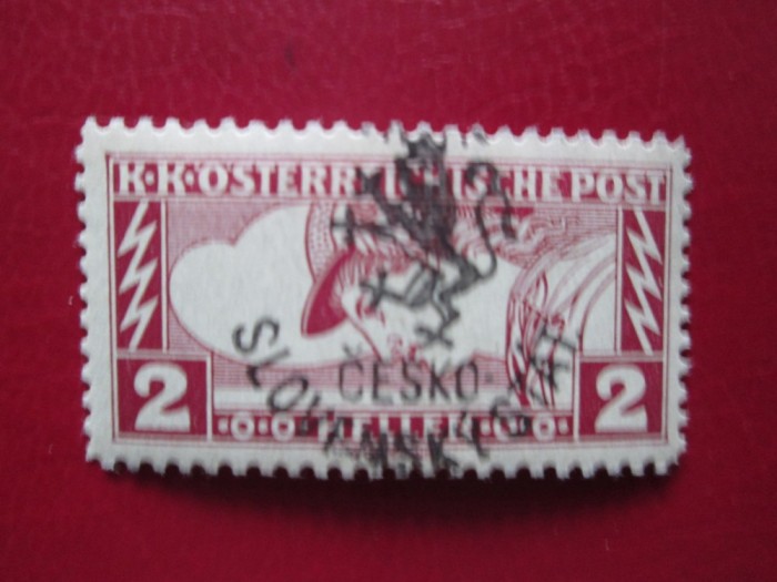 TIMBRE CEHOSLOVACIA OCUP AUSTRIA SERIE NESTAMPILATA