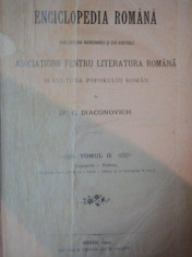 ENCICLOPEDIA ROMANA... de C. DIACONOVICH, TOM II, SIBIU 1900 foto