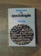 DICTIONNAIRE DE SOCIOLOGIE , LAROUSSE foto