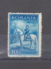 Romania 1932 Carol II calare urme de sarniera foto