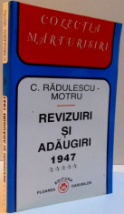 REVIZUIRI SI ADAUGIRI 1947 VOL. V , 1998 foto