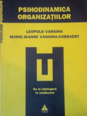 PSIHODINAMICA ORGANIZATIILOR.DE LA INTELEGERE LA CONDUCERE de LEOPOLD VANSINA, MARIE-JEANNE VANSINA-COBBAERT 2010 foto