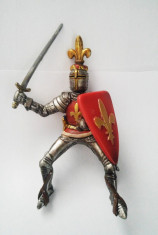 Figurina cavaler soldat Schleich in armura, plastic, 11 cm foto