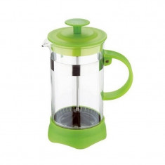 Infuzor ceai si cafea sticla, rama din plastic, 350 ml, renberg, verde foto