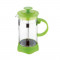 Infuzor ceai si cafea sticla, rama din plastic, 350 ml, renberg, verde