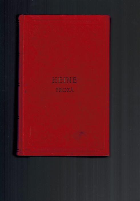 Heine - Proza, 1956, trad. Philippide, Dorian, Cerbu, mici defecte